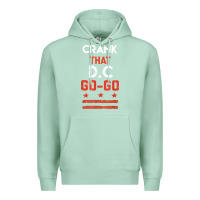 Seafoam vintage washington d.c crank that go go music design gift. t shirt Premium Hoodie - linhVisuals