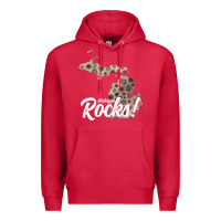 Cardinal great lakes shaped men women petoskey stone michigan rocks pullover ho Premium Hoodie - linhVisuals