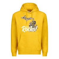 Lemon great lakes shaped men women petoskey stone michigan rocks pullover ho Premium Hoodie - linhVisuals