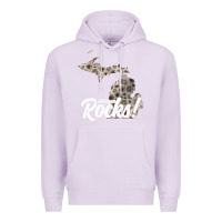 Lilac great lakes shaped men women petoskey stone michigan rocks pullover ho Premium Hoodie - linhVisuals