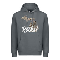 Rock great lakes shaped men women petoskey stone michigan rocks pullover ho Premium Hoodie - linhVisuals