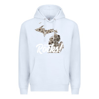 White great lakes shaped men women petoskey stone michigan rocks pullover ho Premium Hoodie - linhVisuals