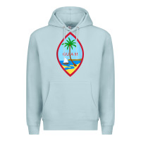 Blue Mist guam coat of arms souvenir gift flag chamorro t shirt Premium Hoodie - linhVisuals