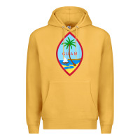 Mustard guam coat of arms souvenir gift flag chamorro t shirt Premium Hoodie - linhVisuals