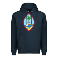 Navy guam coat of arms souvenir gift flag chamorro t shirt Premium Hoodie - linhVisuals