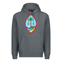 Rock guam coat of arms souvenir gift flag chamorro t shirt Premium Hoodie - linhVisuals