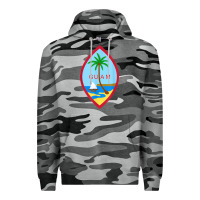 Slate Camo guam coat of arms souvenir gift flag chamorro t shirt Premium Hoodie - linhVisuals