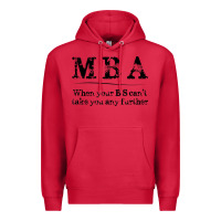 Cardinal mba graduation gifts when your bs can't take you further Premium Hoodie - linhVisuals