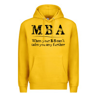 Lemon mba graduation gifts when your bs can't take you further Premium Hoodie - linhVisuals