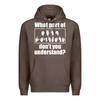 Coffee funny sign language gift men women hand symbol interpreter t shirt Premium Hoodie - linhVisuals