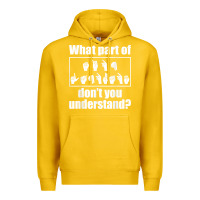 Lemon funny sign language gift men women hand symbol interpreter t shirt Premium Hoodie - linhVisuals