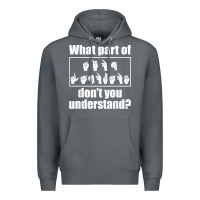 Rock funny sign language gift men women hand symbol interpreter t shirt Premium Hoodie - linhVisuals