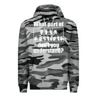 Slate Camo funny sign language gift men women hand symbol interpreter t shirt Premium Hoodie - linhVisuals