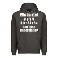 Smoke funny sign language gift men women hand symbol interpreter t shirt Premium Hoodie - linhVisuals