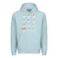 Blue Mist musical notes symbol definition   humor musician t shirt Premium Hoodie - linhVisuals