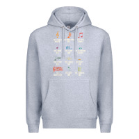 Heather Grey musical notes symbol definition   humor musician t shirt Premium Hoodie - linhVisuals