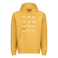 Mustard musical notes symbol definition   humor musician t shirt Premium Hoodie - linhVisuals