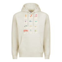 Oatmeal Heather musical notes symbol definition   humor musician t shirt Premium Hoodie - linhVisuals