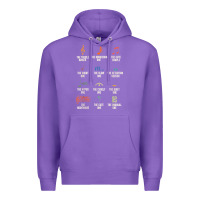 Purple musical notes symbol definition   humor musician t shirt Premium Hoodie - linhVisuals