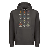 Smoke musical notes symbol definition   humor musician t shirt Premium Hoodie - linhVisuals