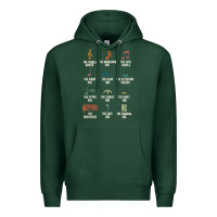 Sports Green musical notes symbol definition   humor musician t shirt Premium Hoodie - linhVisuals