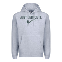 Heather Grey just deduce it funny sherlock holmes detective raglan baseball tee Premium Hoodie - linhVisuals