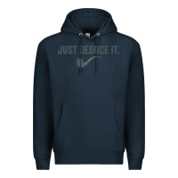 Navy just deduce it funny sherlock holmes detective raglan baseball tee Premium Hoodie - linhVisuals