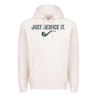 Pale Pink just deduce it funny sherlock holmes detective raglan baseball tee Premium Hoodie - linhVisuals