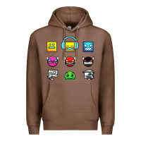 Chestnut geometry dash insane Premium Hoodie - linhVisuals