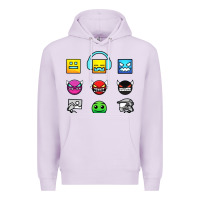 Lilac geometry dash insane Premium Hoodie - linhVisuals