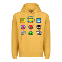 Mustard geometry dash insane Premium Hoodie - linhVisuals