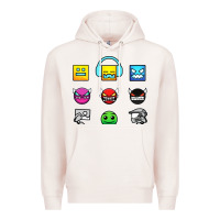 Pale Pink geometry dash insane Premium Hoodie - linhVisuals