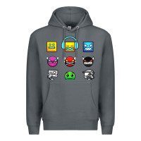 Rock geometry dash insane Premium Hoodie - linhVisuals