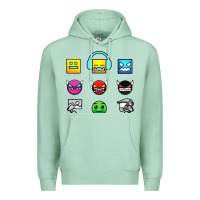 Seafoam geometry dash insane Premium Hoodie - linhVisuals