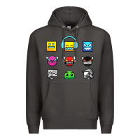 Smoke geometry dash insane Premium Hoodie - linhVisuals