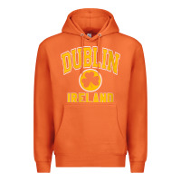 Carrot womens dublin ireland varsity style shamrock green with amber print v Premium Hoodie - linhVisuals
