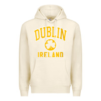 Tofu womens dublin ireland varsity style shamrock green with amber print v Premium Hoodie - linhVisuals