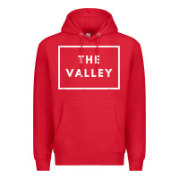 Red san fernando valley sfv valley los angeles trendy design t shirt Premium Hoodie - linhVisuals