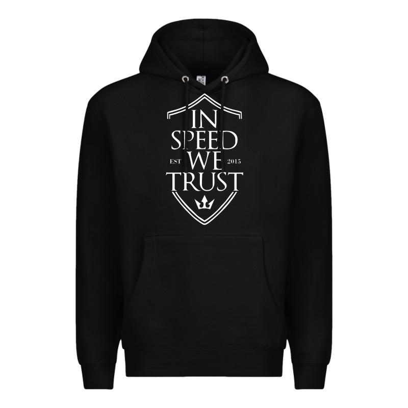 In Speed We Trust Premium Hoodie by linhVisuals | Teevron