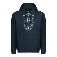 Navy in speed we trust Premium Hoodie - linhVisuals