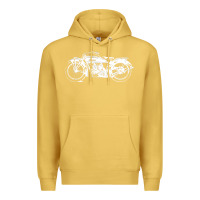 Antique Gold indian scout motorcycle Premium Hoodie - linhVisuals