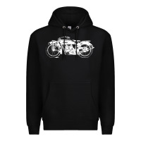 Black indian scout motorcycle Premium Hoodie - linhVisuals