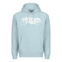 Blue Mist indian scout motorcycle Premium Hoodie - linhVisuals
