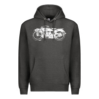 Charcoal Heather indian scout motorcycle Premium Hoodie - linhVisuals