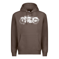 Coffee indian scout motorcycle Premium Hoodie - linhVisuals