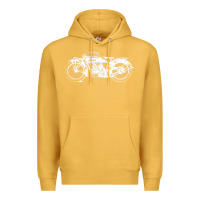 Mustard indian scout motorcycle Premium Hoodie - linhVisuals