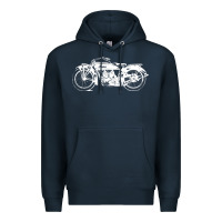 Navy indian scout motorcycle Premium Hoodie - linhVisuals