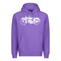Purple indian scout motorcycle Premium Hoodie - linhVisuals