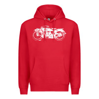 Red indian scout motorcycle Premium Hoodie - linhVisuals