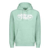 Seafoam indian scout motorcycle Premium Hoodie - linhVisuals